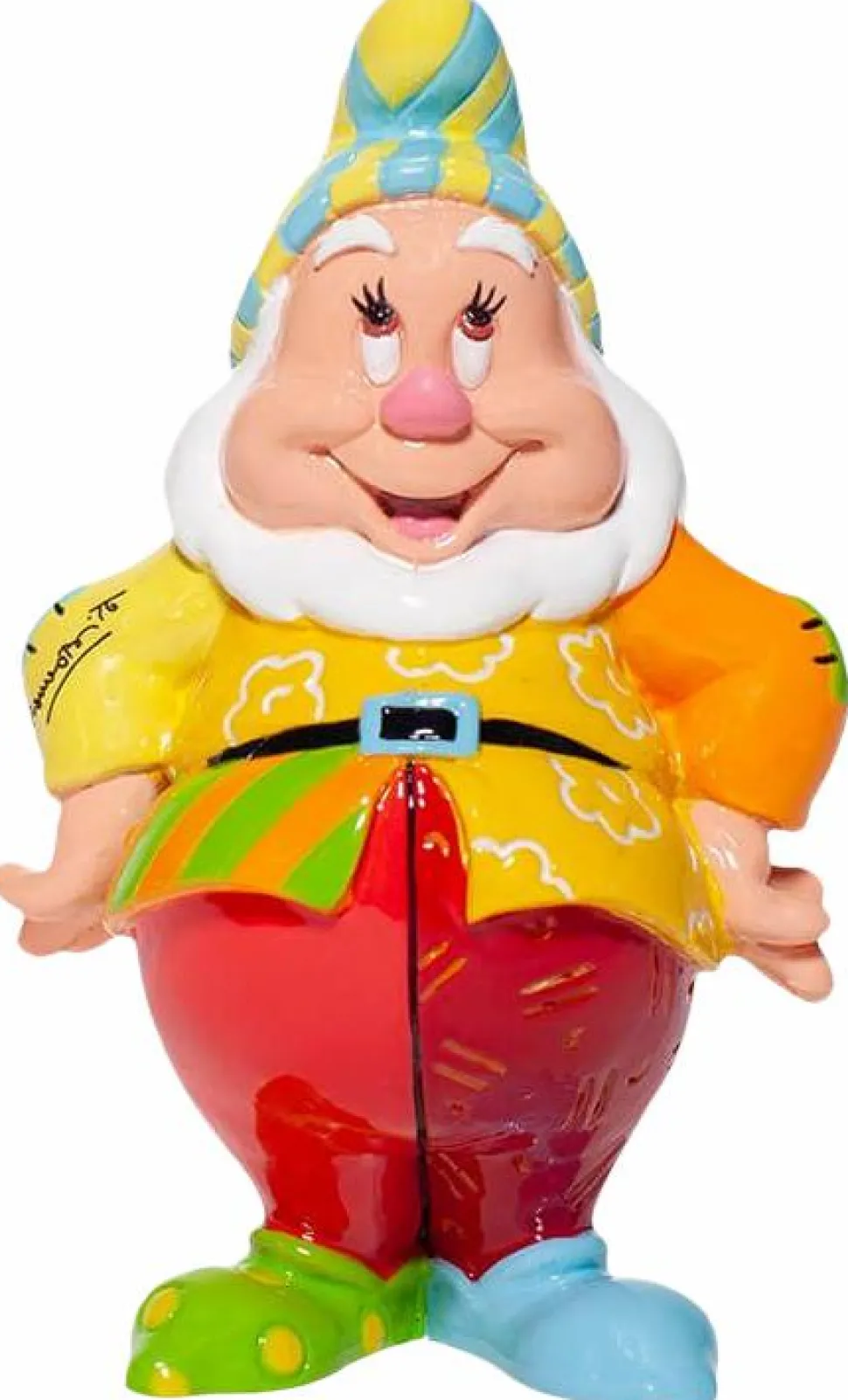 Snow White and the Seven Dwarfs - Happy 3” Statue by Romero Britto