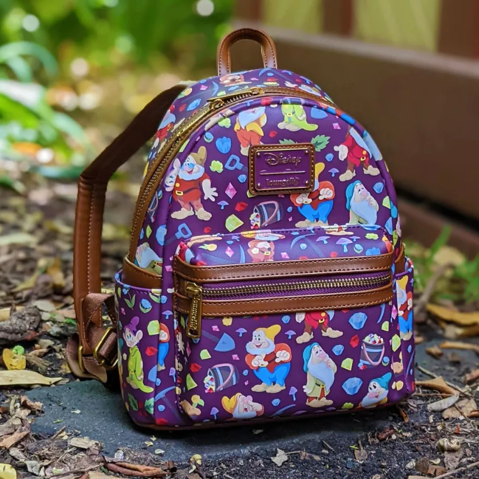 Snow White and the Seven Dwarfs (1937) - Seven Dwarfs 10” Faux Leather Mini Backpack