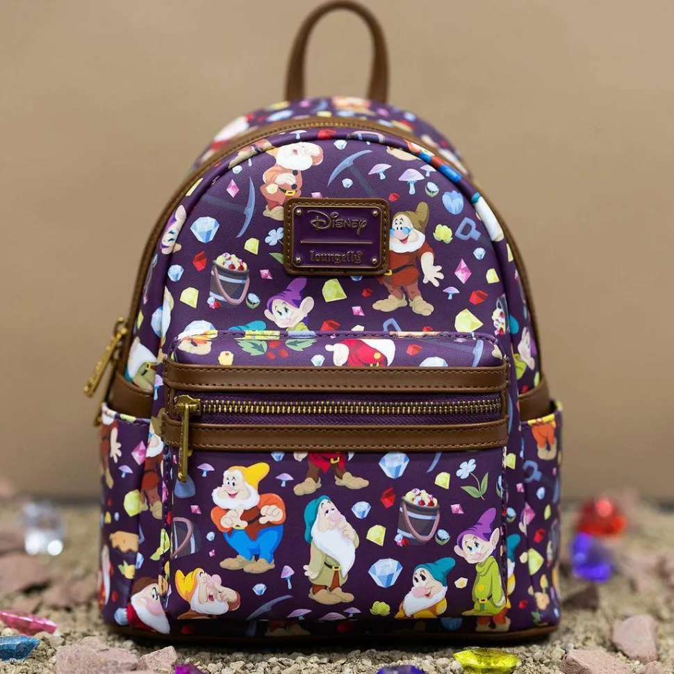 Snow White and the Seven Dwarfs (1937) - Seven Dwarfs 10” Faux Leather Mini Backpack