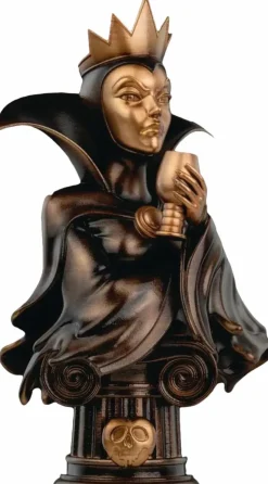 Snow White and the Seven Dwarfs (1937) - The Evil Queen Disney Villains 6" Faux Bronze Bust