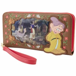 Snow White and the Seven Dwarfs (1937) - Snow White Lenticular Princess Series 4” Faux Leather Zip-Around Wristlet
