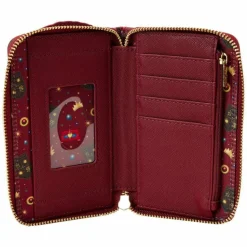 Snow White and the Seven Dwarfs (1937) - Evil Queen Throne 4” Faux Leather Zip-Around Wallet