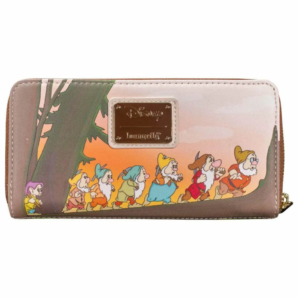 Snow White and The Seven Dwarfs (1937) - Multi-Scene 8” Faux Leather Zip-Around Wallet