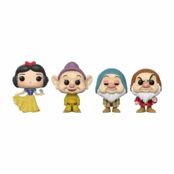 Snow White and the Seven Dwarfs (1937) - Dopey, Sleepy, Doc & Snow White Diamond Glitter Pop! Vinyl Figure 4-Pack