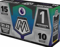 Soccer - 2021/22 Mosaic Premier League Trading Cards Hobby Box (10 Packs)