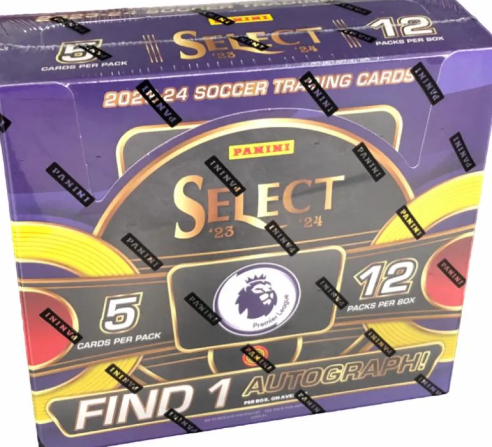 Soccer - 2023/24 Panini Select EPL Soccer Trading Cards Hobby Box (Display of 12)