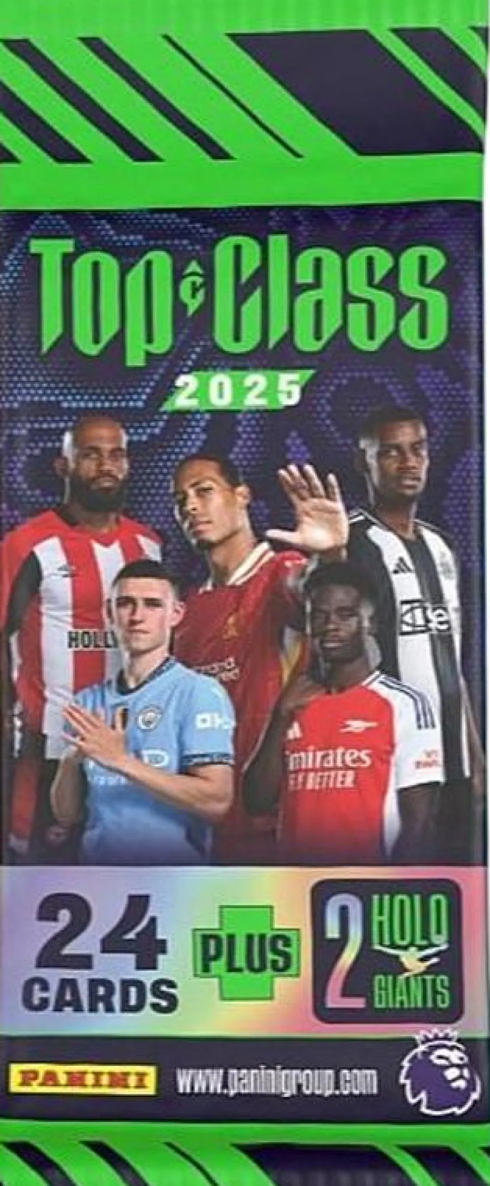 Soccer - 2025 Premier League Panini Top Class Soccer Trading Cards Fat Pack (24 Cards)