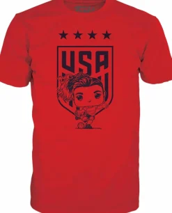 Soccer - Catarina Macario USA (USWNT) Pop! Tees Unisex Red T-Shirt