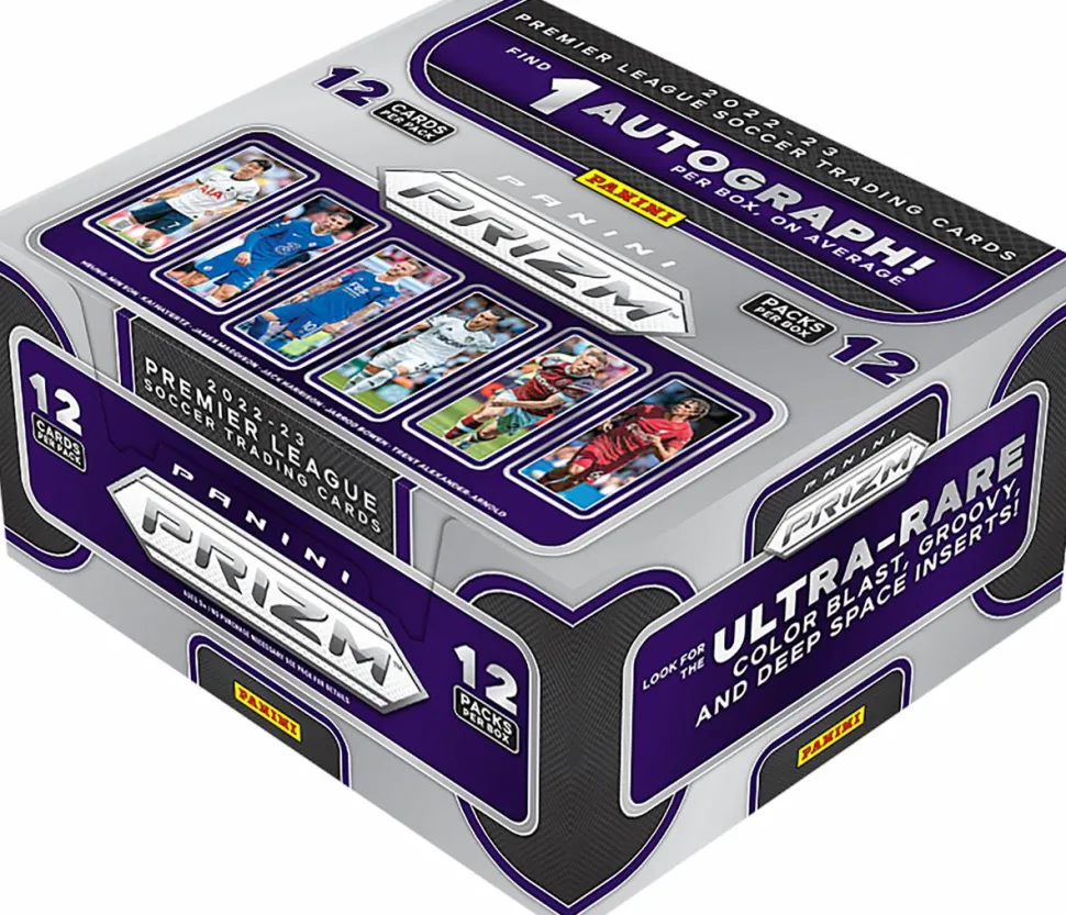 Soccer - Panini 2022/23 Prizm Premier League Soccer Hobby Trading Cards (Display of 12)