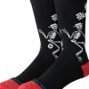 Social Distortion - Social Distortion x Stance Skelly Dancing Crew Socks (One Size)