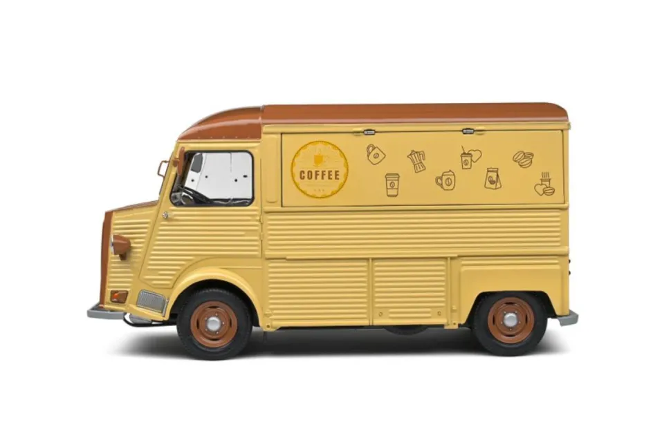 Solido Cars - 1969 Citroen Type HY Cafe Ambulant 1/18th Scale Die-Cast Vehicle Replica