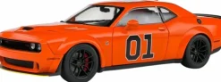Solido Cars - 2023 Dodge Challenger R/T Scat Pack Widebody Hazzard Tribute 1/18th Scale Die-Cast Vehicle Replica