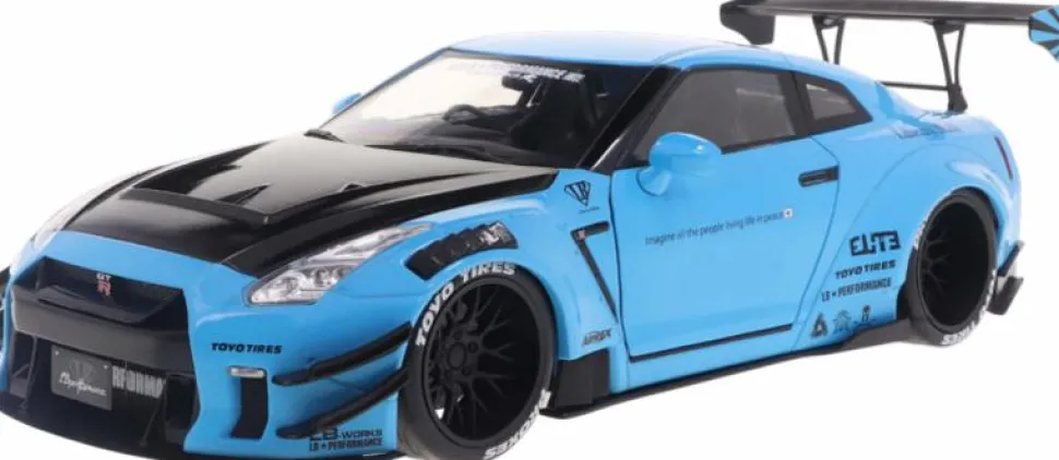 Solido Cars - 2024 Nissan GT-R (R35) Liberty Walk Body Kit 2.0 1/18th Scale Die-Cast Vehicle Replica