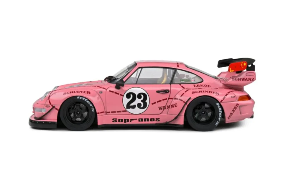 Solido Cars - 2020 Porsche 911 RWB Bodykit Pink Pig 1/18th Scale Die-Cast Vehicle Replica