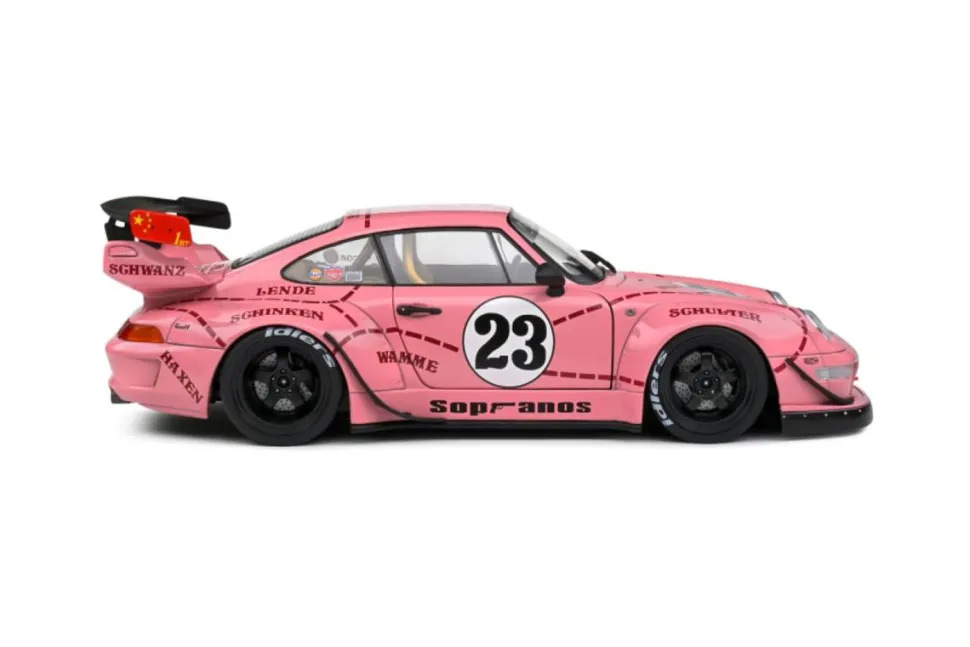 Solido Cars - 2020 Porsche 911 RWB Bodykit Pink Pig 1/18th Scale Die-Cast Vehicle Replica