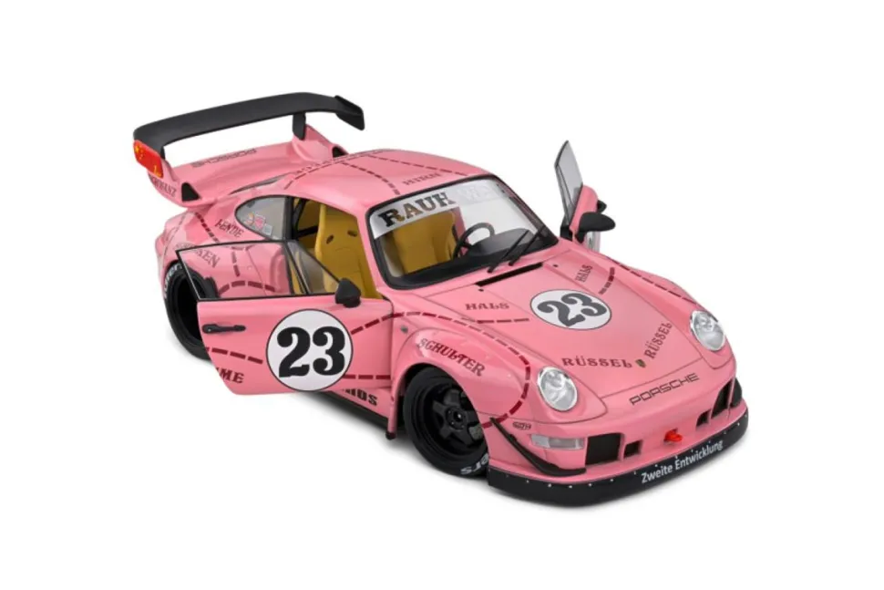 Solido Cars - 2020 Porsche 911 RWB Bodykit Pink Pig 1/18th Scale Die-Cast Vehicle Replica