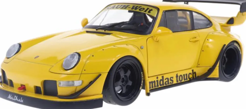 Solido Cars - 2023 Porsche 911 RWB Bodykit Midas Touch 1/18th Scale Die-Cast Vehicle Replica