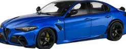 Solido Cars - Anodised Blue 2022 Alfa Romeo Giulia GTA 1/18th Scale Die-Cast Vehicle Replica