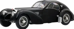 Solido Cars - Black 1937 Bugatti Type 57 SC Atlantic 1/18th Scale Die-Cast Vehicle Replica