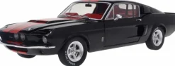 Solido Cars - Black 1967 Shelby GT500 1/18th Scale Die-Cast Vehicle Replica