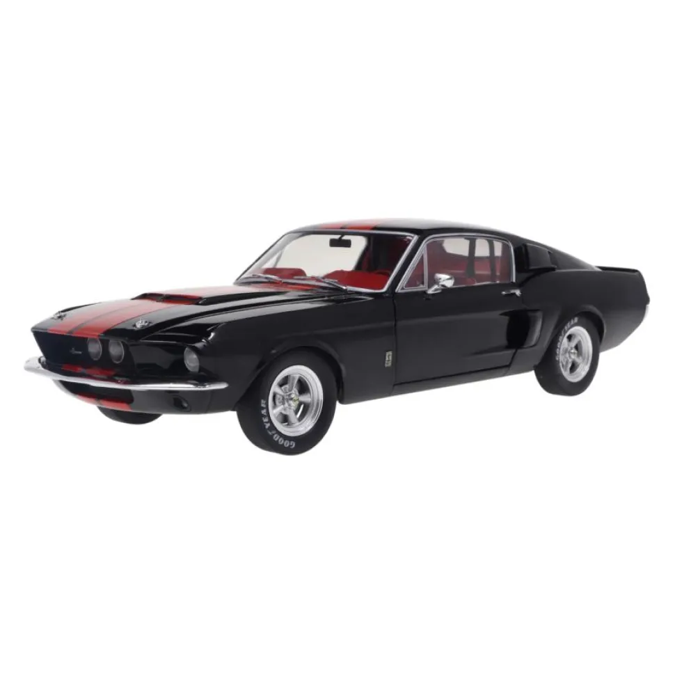 Solido Cars - Black 1967 Shelby GT500 1/18th Scale Die-Cast Vehicle Replica