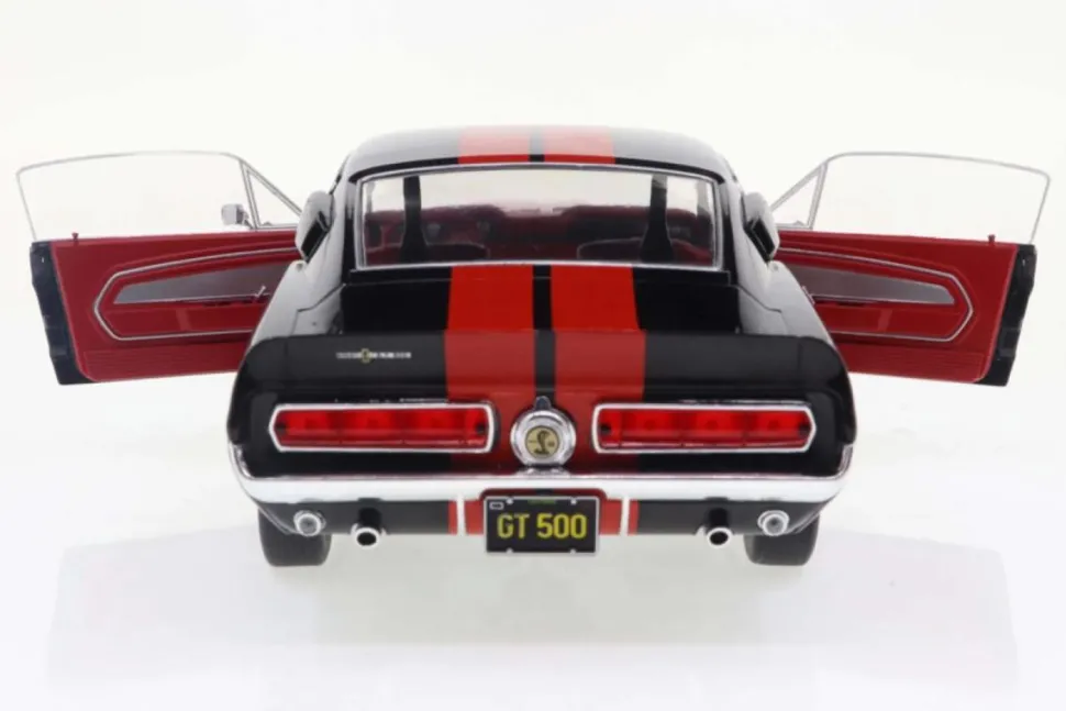 Solido Cars - Black 1967 Shelby GT500 1/18th Scale Die-Cast Vehicle Replica