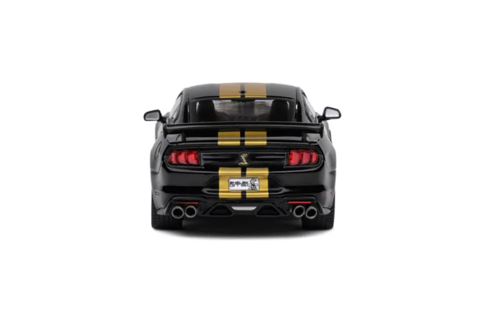 Solido Cars - Black 2020 Shelby Mustang GT500 1/43 Scale Die-Cast Vehicle Replica