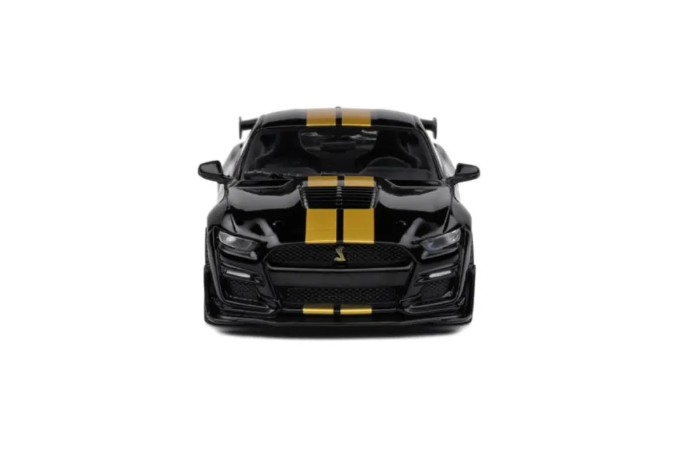 Solido Cars - Black 2020 Shelby Mustang GT500 1/43 Scale Die-Cast Vehicle Replica
