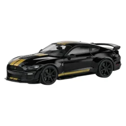 Solido Cars - Black 2020 Shelby Mustang GT500 1/43 Scale Die-Cast Vehicle Replica