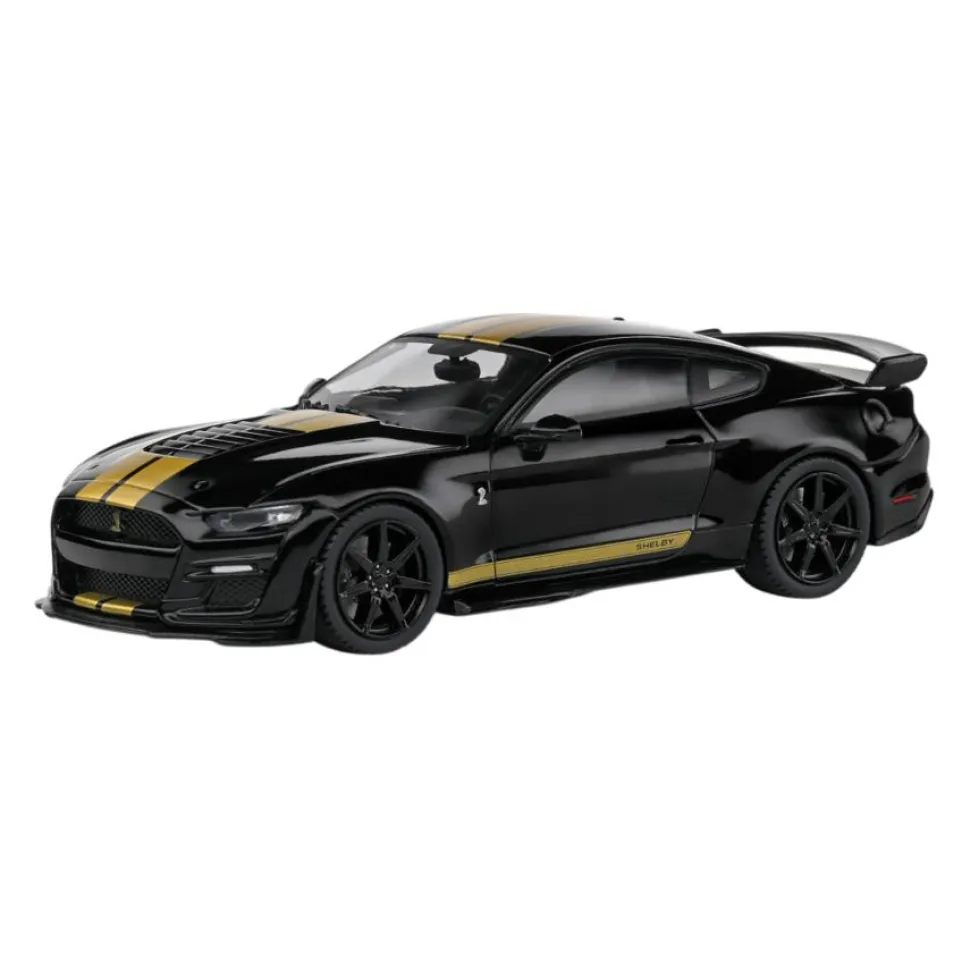 Solido Cars - Black 2020 Shelby Mustang GT500 1/43 Scale Die-Cast Vehicle Replica
