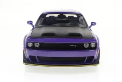 Solido Cars - Purple 2022 Dodge Challenger SRT Hellcat Redeye Widebody 1/18th Scale Die-Cast Vehicle Replica