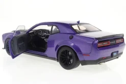 Solido Cars - Purple 2022 Dodge Challenger SRT Hellcat Redeye Widebody 1/18th Scale Die-Cast Vehicle Replica