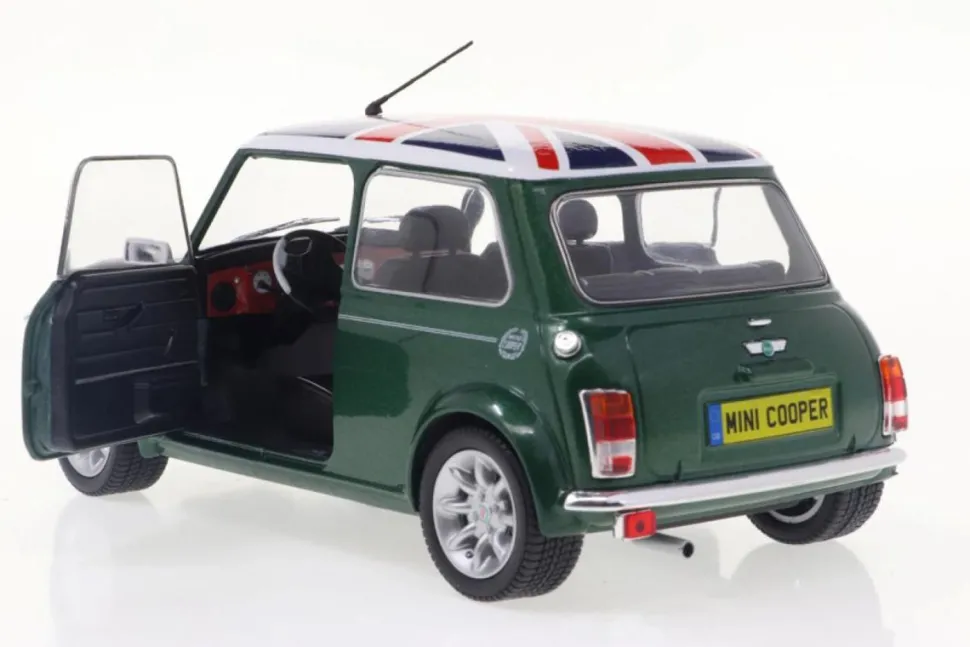 Solido Cars - Racing Green 1997 Mini Cooper Sport 1/18th Scale Die-Cast Vehicle Replica