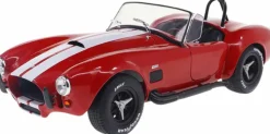 Solido Cars - Red 1965 Shelby Cobra 427 MKII 1/18th Scale Die-Cast Vehicle Replica
