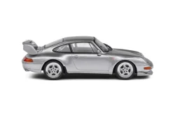 Solido Cars - Silver 1993 Porsche 911 (993) RS Clubsport Polar 1/43 Scale Die-Cast Vehicle Replica