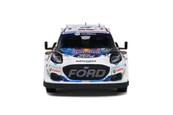 Solido Cars - White Ford Puma Rally1 Hybrid (#16 Fourmaux / Coria 2022 Sweden Rally) 1/18th Scale Die-Cast Vehicle Replica
