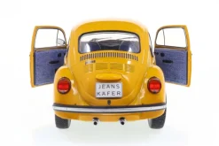 Solido Cars - Yellow 1974 Volkswagen Beetle Jeans 1/18th Scale Die-Cast Vehicle Replica