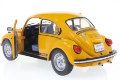 Solido Cars - Yellow 1974 Volkswagen Beetle Jeans 1/18th Scale Die-Cast Vehicle Replica