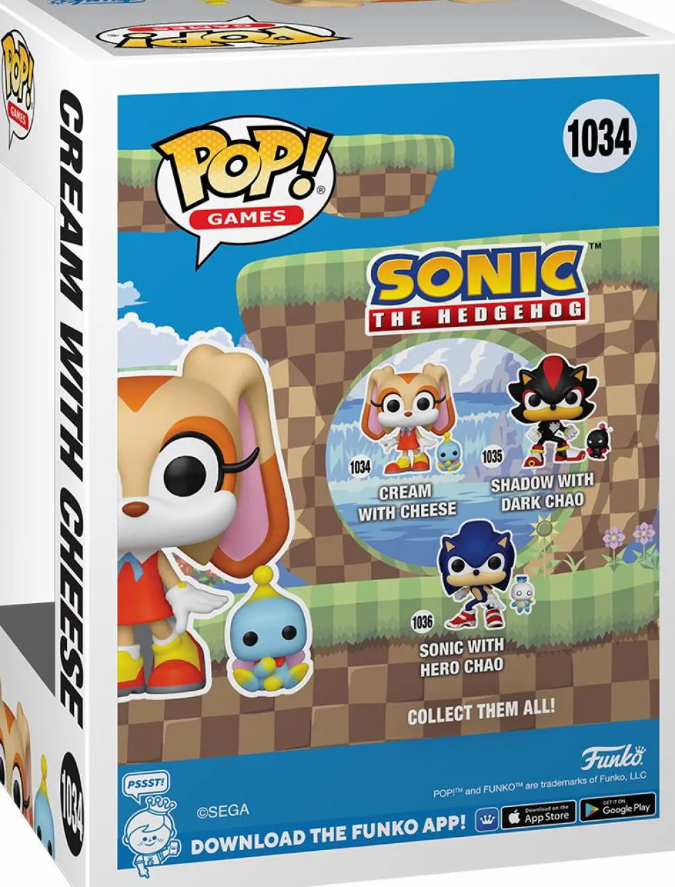 Sonic the Hedgehog - Cream with Cheese Pop! Vinyl Figure