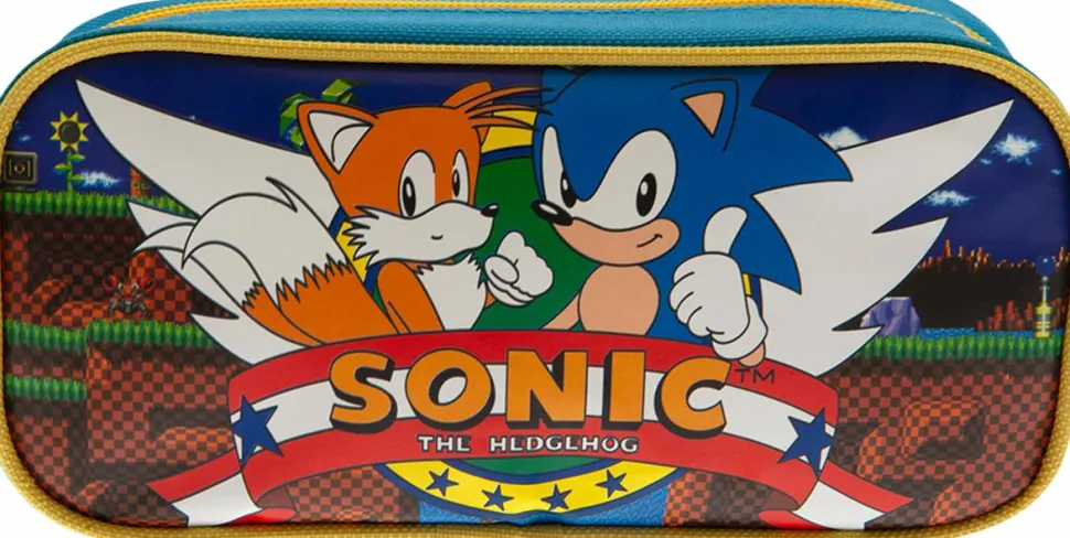 Sonic the Hedgehog - Retro Green Hill Zone Rectangle Pencil Case