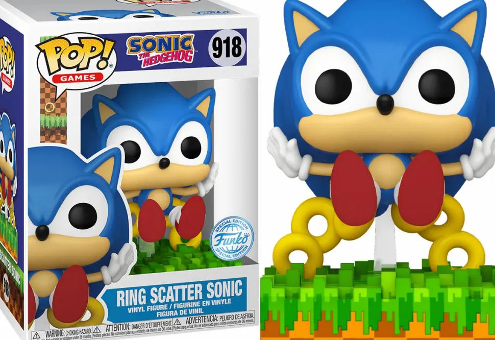 Sonic the Hedgehog - Ring Scatter Sonic Pop! Vinyl Figure