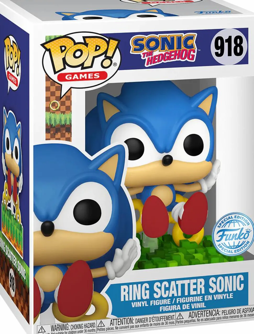 Sonic the Hedgehog - Ring Scatter Sonic Pop! Vinyl Figure