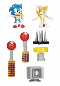 Sonic the Hedgehog - Sonic the Hedgehog & Tails Diorama 2.5” Scale Action Figure Playset