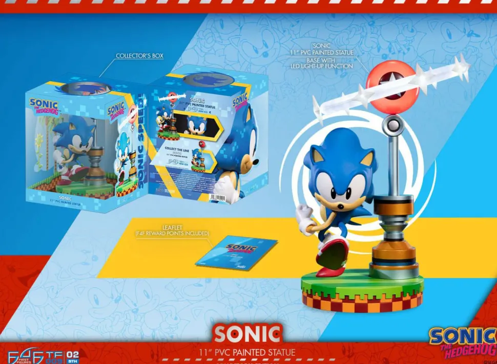 Sonic the Hedgehog - Sonic Collector’s Edition 11” PVC Statue