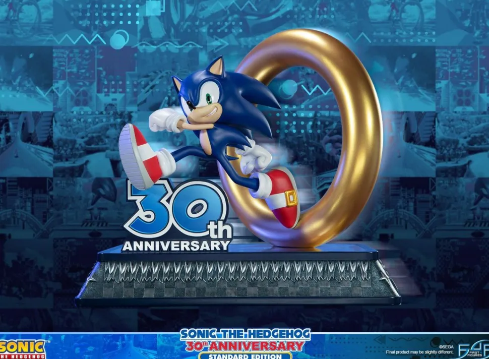Sonic the Hedgehog - Sonic the Hedgehog 30th Anniversary 16” Statue