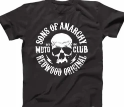 Sons of Anarchy - Skull Logo Black Male T-Shirt