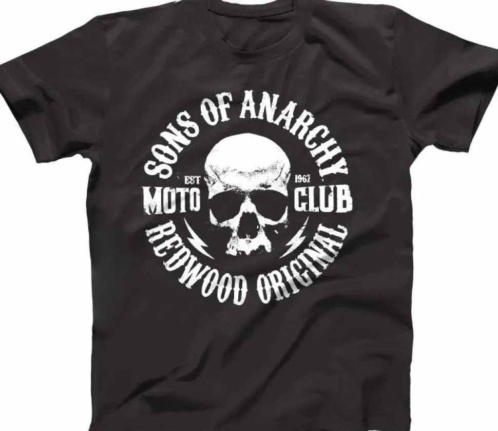 Sons of Anarchy - Skull Logo Black Male T-Shirt