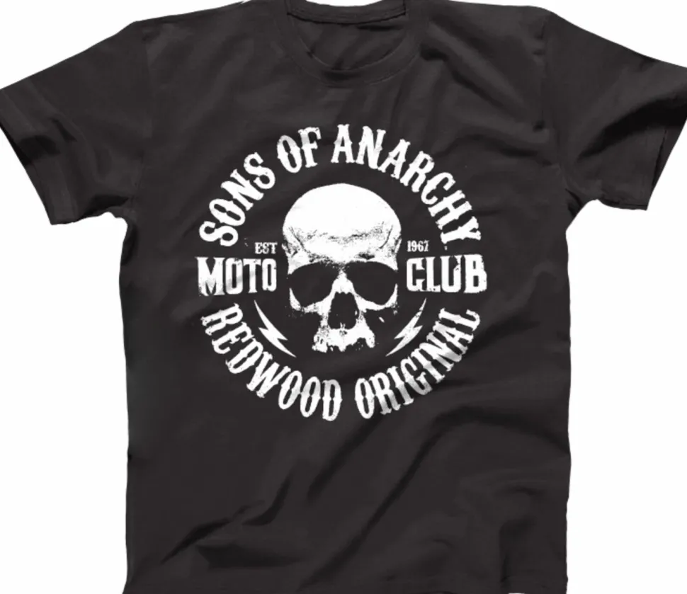 Sons of Anarchy - Skull Logo Black Male T-Shirt
