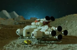 Space: 1999 - Electronic Moonbase Alpha Launch Pad with Eagle One Transporter 5” Vehicle Replica Playset