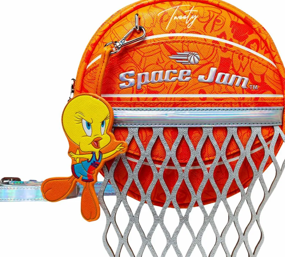 Space Jam 2: A New Legacy - Tweety Bird with Basketball 7” Faux Leather Crossbody Bag